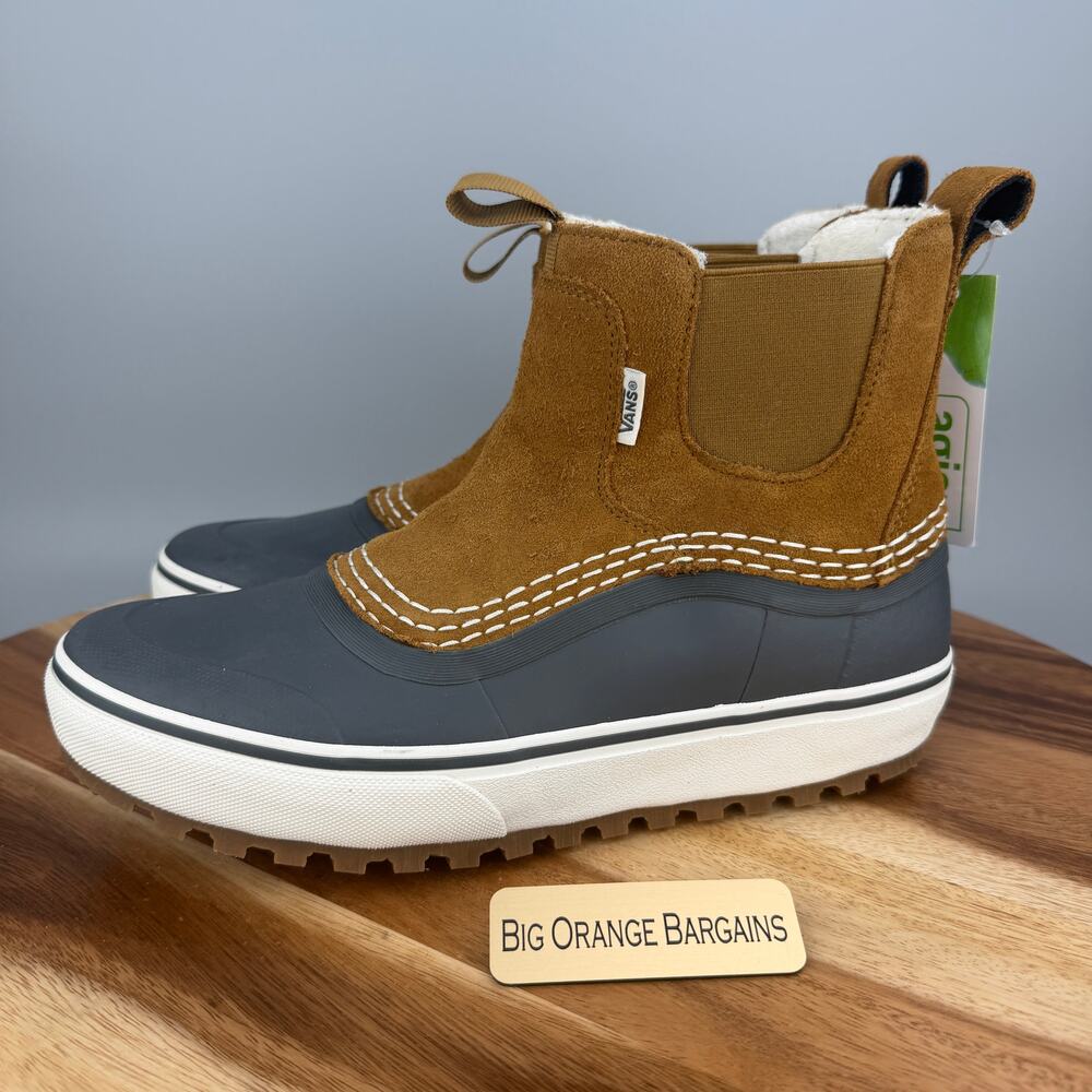 Vans MTE Waterproof Pull On Chelsea Boots Brown Men's Size 8 / Women's 9.5 NWT - Picture 3 of 9